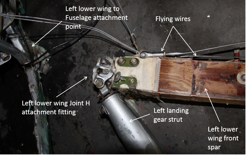 Figure 23: Left lower wing to fuselage attachment